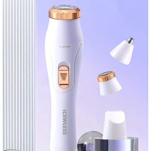 3-in-1 Waterproof Electric Hair Trimmer for Women