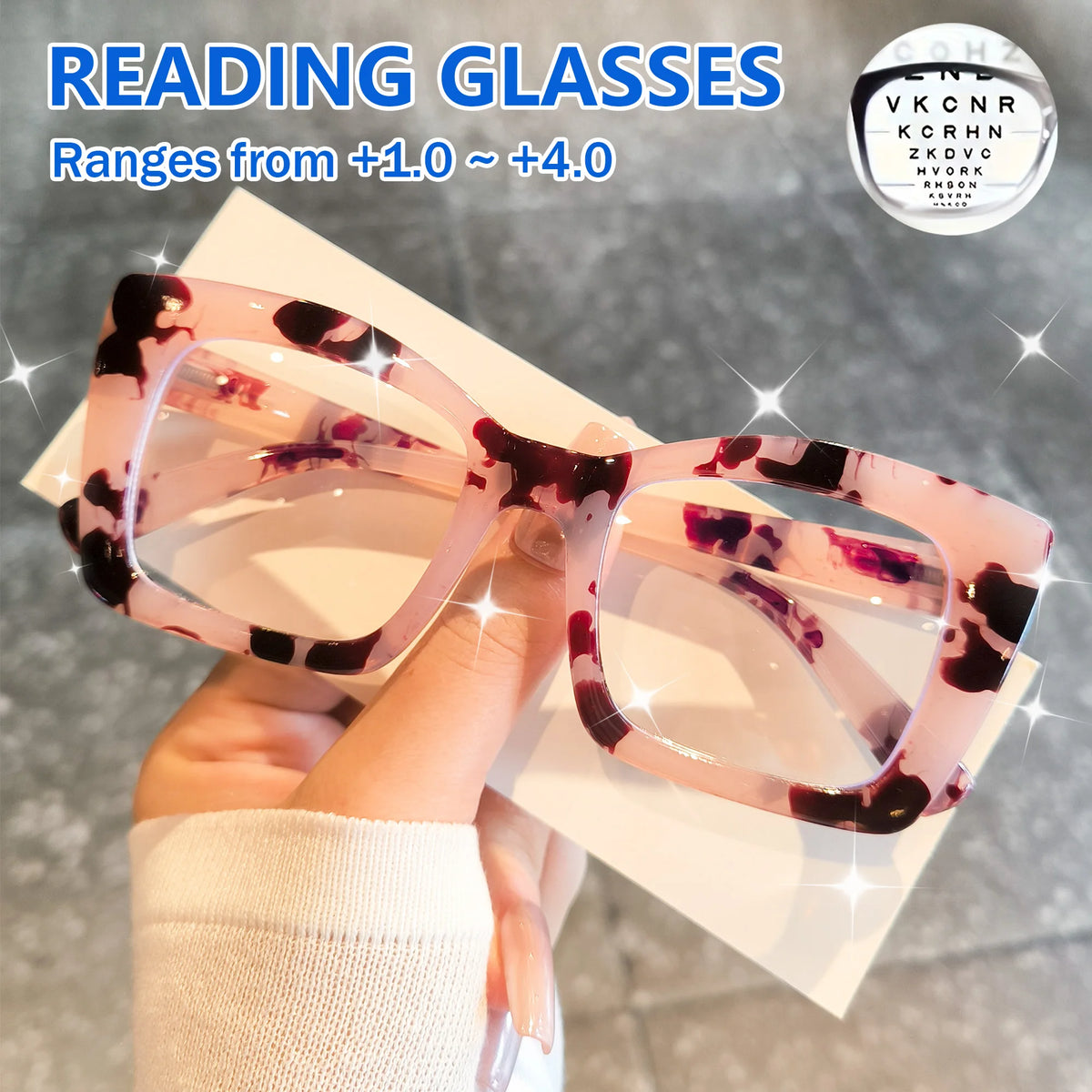 Chic  Reading Glasses for Women &  Men - Vintage Reading Glasses, Ideal for Computer Reading, Gaming, TV, and Phone Use.