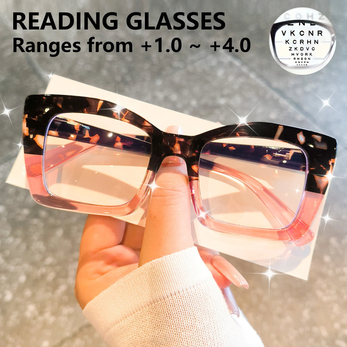 Chic  Reading Glasses for Women &  Men - Vintage Reading Glasses, Ideal for Computer Reading, Gaming, TV, and Phone Use.